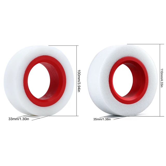 INJORA Dual Stage TPE Foam 114-120mm 100-110mm Fit 1.9" Wheel Tires for RC Crawler Axial SCX10 90046 TRX4 2