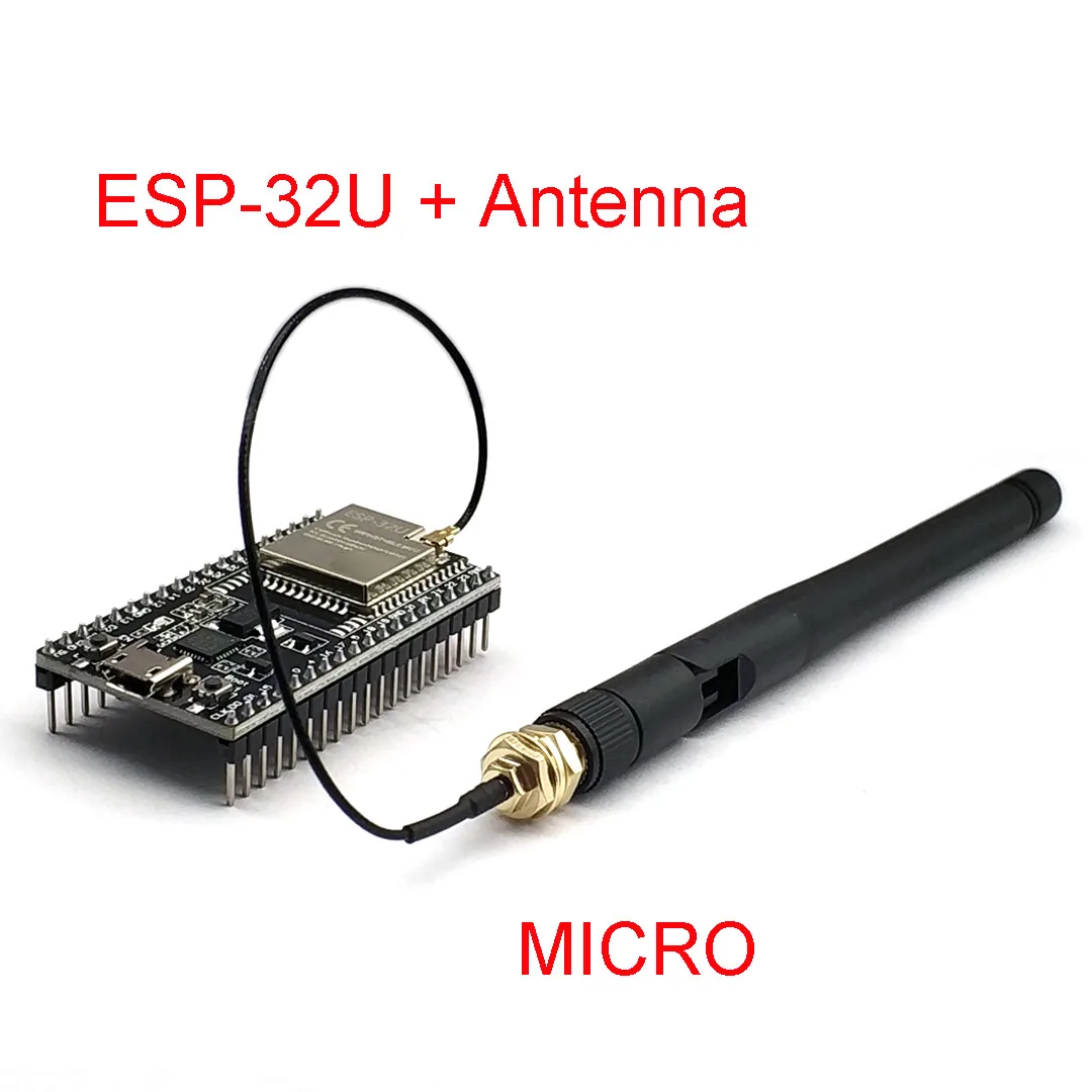 ตัวเลือกสินค้า บอร์ดพัฒนา ESP32 โมดูล Wi-Fi & Bluetooth พร้อมเสาอากาศ 2.4G
