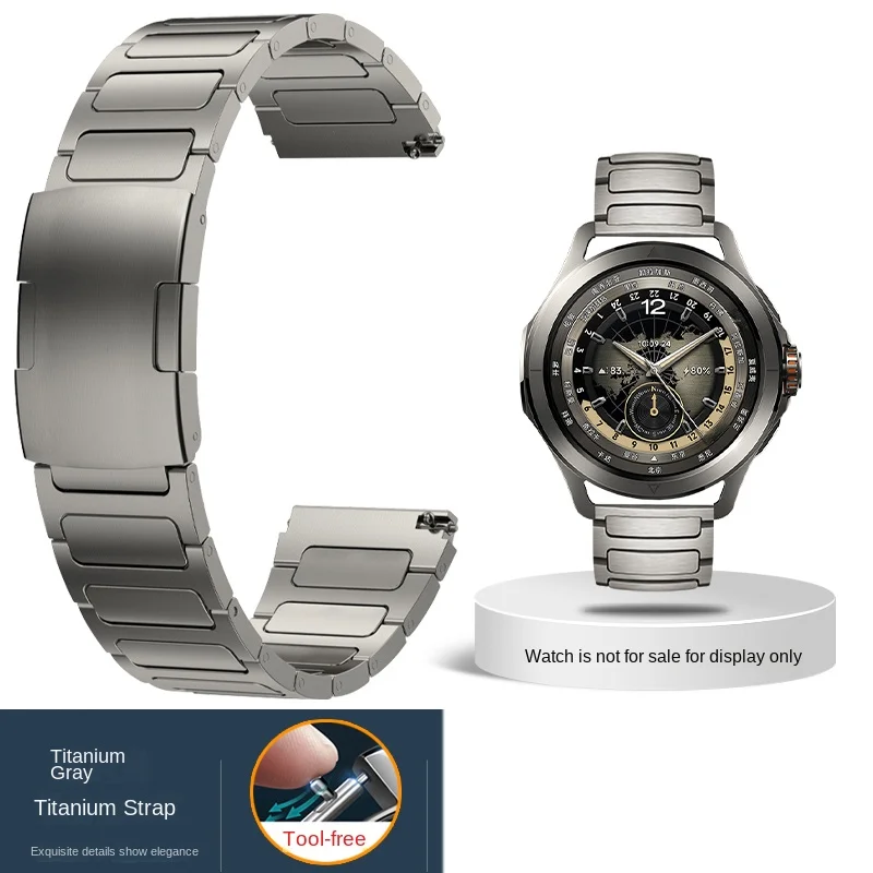 Premium Titanium Alloy Sport Edition Metal Bracelet - 22mm Strap
