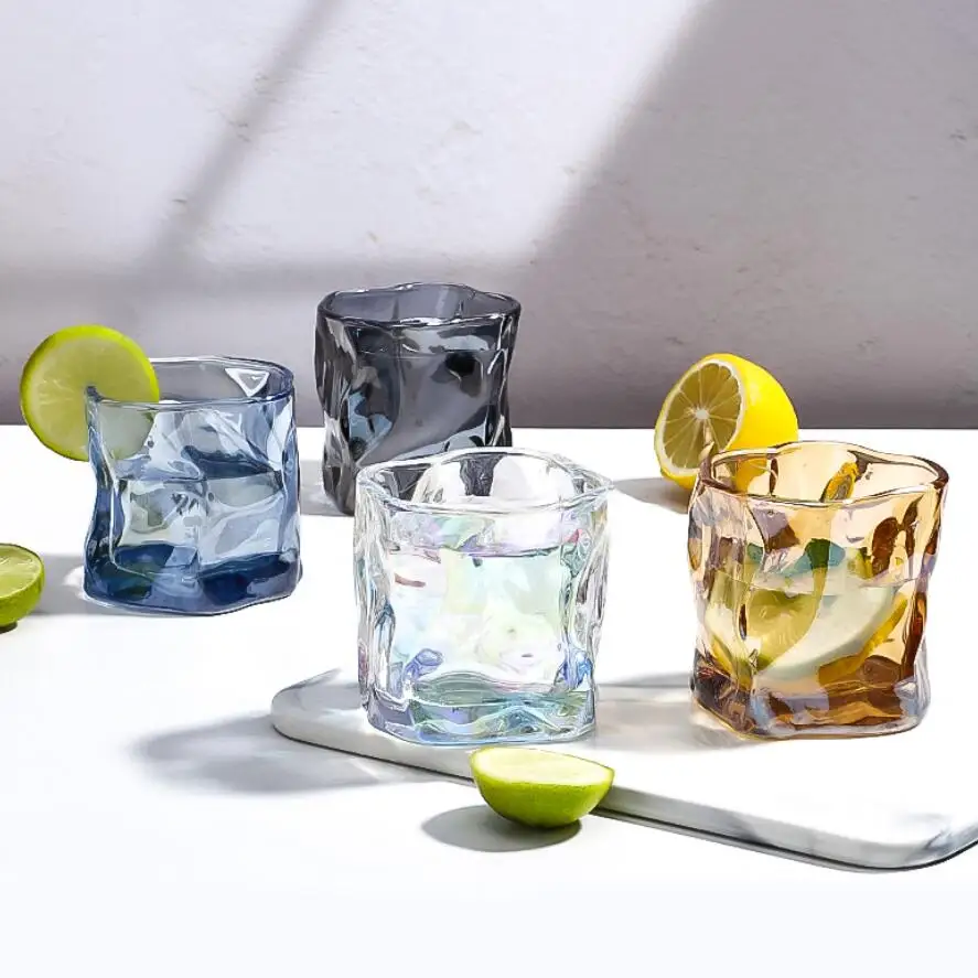 Shining Crystal Old Fashioned Tumblers 280Ml Capacity Set Of 4