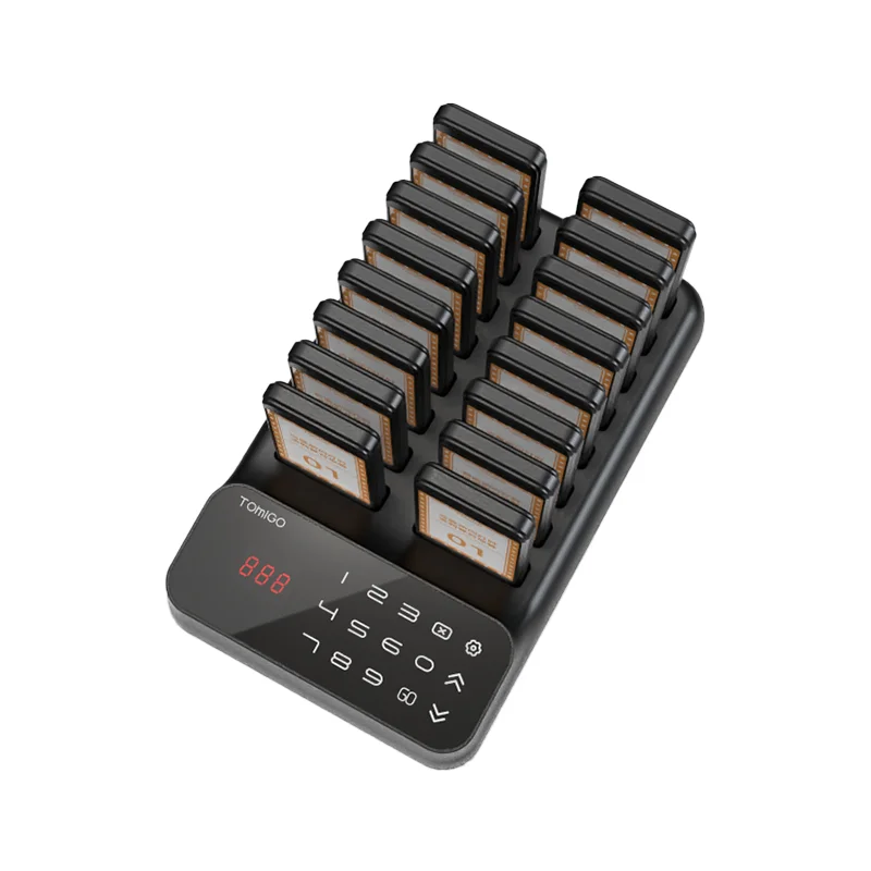 JT-P60 One-click Restaurant wireless Pager System Cafe uses queue pager for best Hospital banking restaurant service