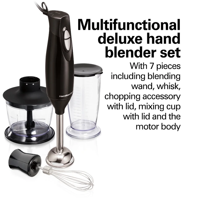 7 Piece Hand Blender Set, Black, 59768 Portable Juicer Blender - AliExpress