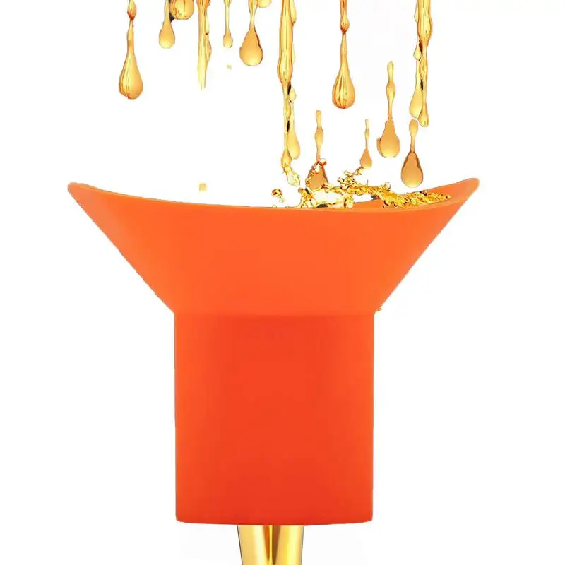 

Car Oil Change Funnel Silicone Oil Funnel With Wide Mouth Spill Proof Funnel For Oil Lubricants Fluids Flexible For Automotive