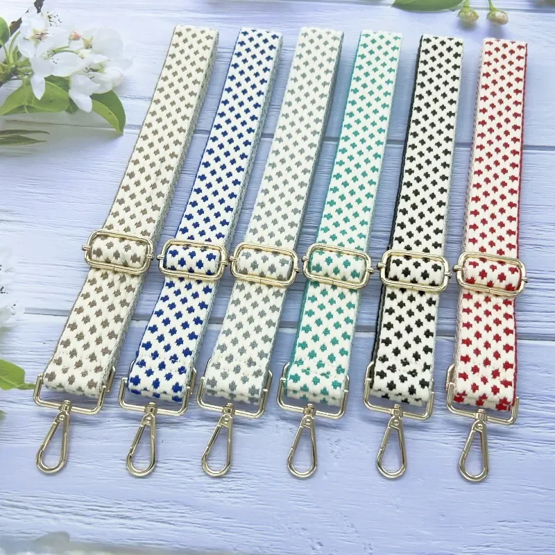 

Cross Border New High-quality Thickened Woven Bag Strap 3.8cm Crossbody Single Shoulder Bag Strap Shoulder Strap Luggage Jacquar