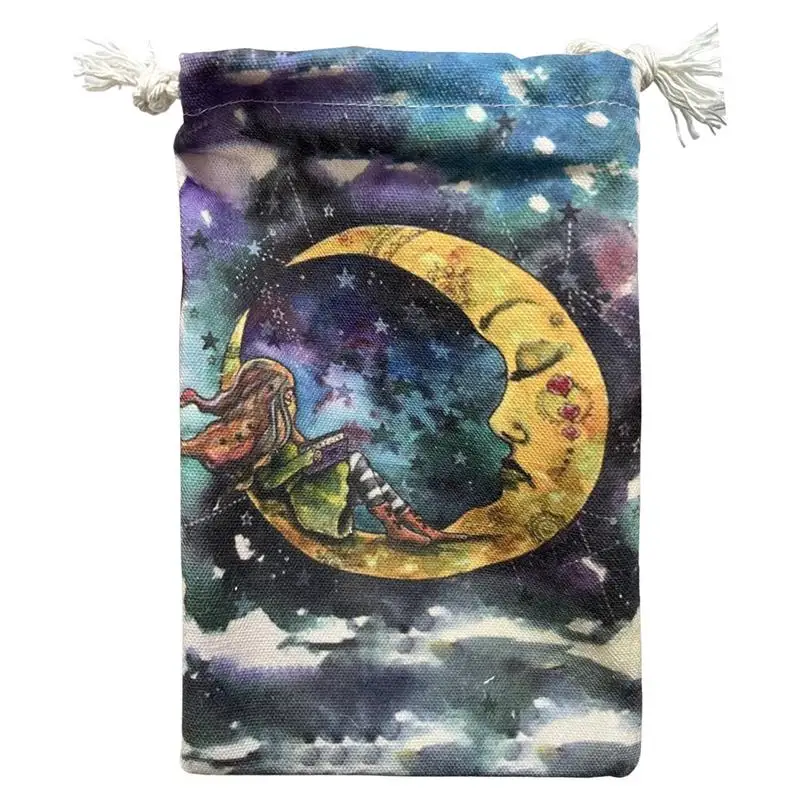 

Tarot Card Pouch Mystery Girl Tarot Card Holder Board Game Drawstring Tarot Bag For Tarot Enthusiasts Tarot Card Holder Bag