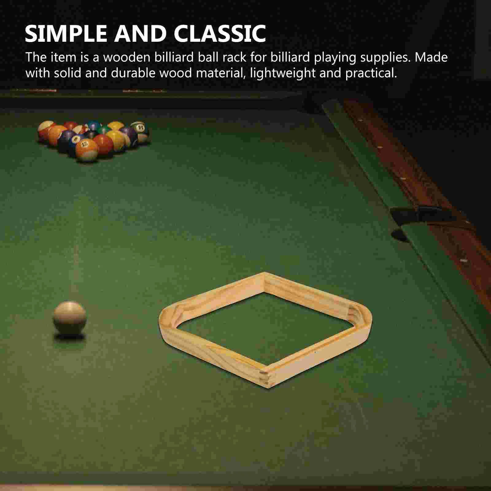 Billiards Frame Wooden Organizer Stand Snooker Fixing Rack Pool Table Balls Triangle Games Holders billiard ball holder
