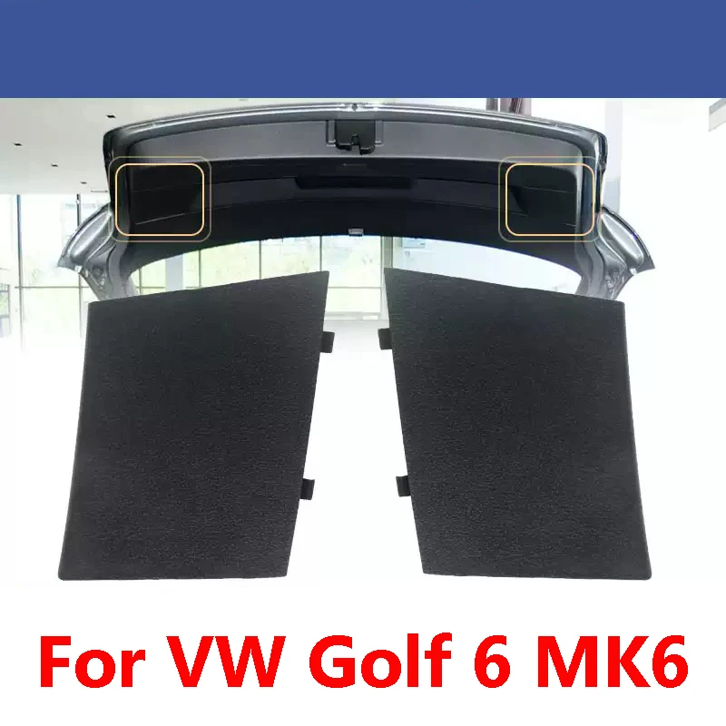 Paire De Caches D'inspection Arrière Noirs Pour VW Golf MK6 - Pièces De Rechange Directes 5K6867658 Et 5K6867657 En ABS