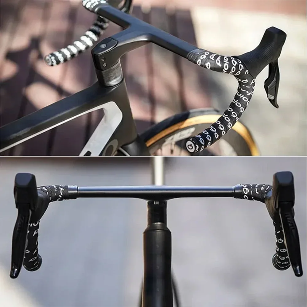 No Road Bike Full Carbon Fiber Internal Cable Integrated Bicycle Handlebar Cockpit For 360mm-380mm With Mount Spacers