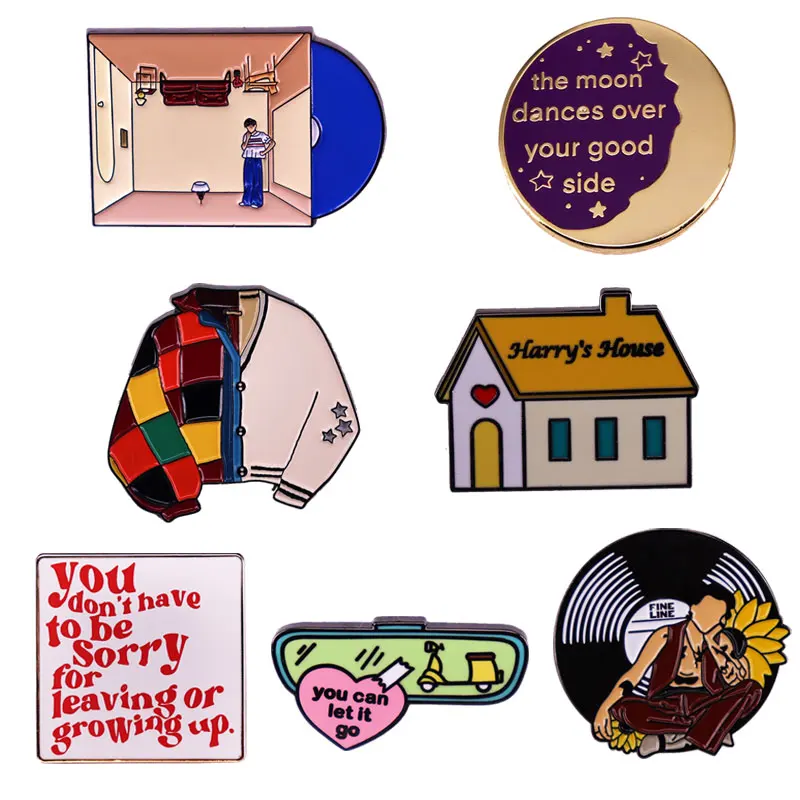 Pop Idol Singer Music Album Cover Badge Cartoon Metal Smalto Pin Accessori Zaino Decorazione Amanti Della Musica Fan Gift Collect