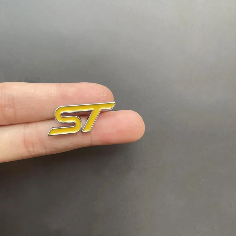 3D Metal Car Logo Steering Wheel Badge - ST Design Sticker Accessory