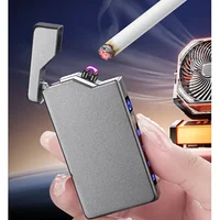 Dual Arc Windproof USB Cigarette Lighter with Plasma Pulse Type-C Rechargeable Lighter Men Gift Cigarette Accessories XH216 2