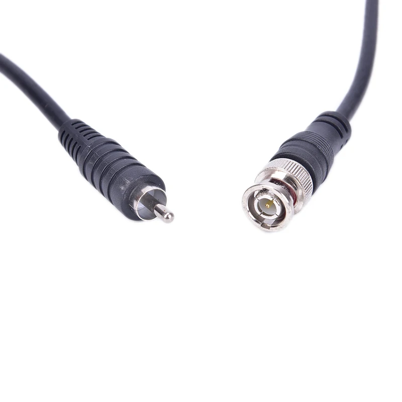 Conector de Cable Coaxial BNC macho a RCA macho, adaptador de vídeo para sistema de cámara CCTV, accesorios de cámara, 1M/3 pies