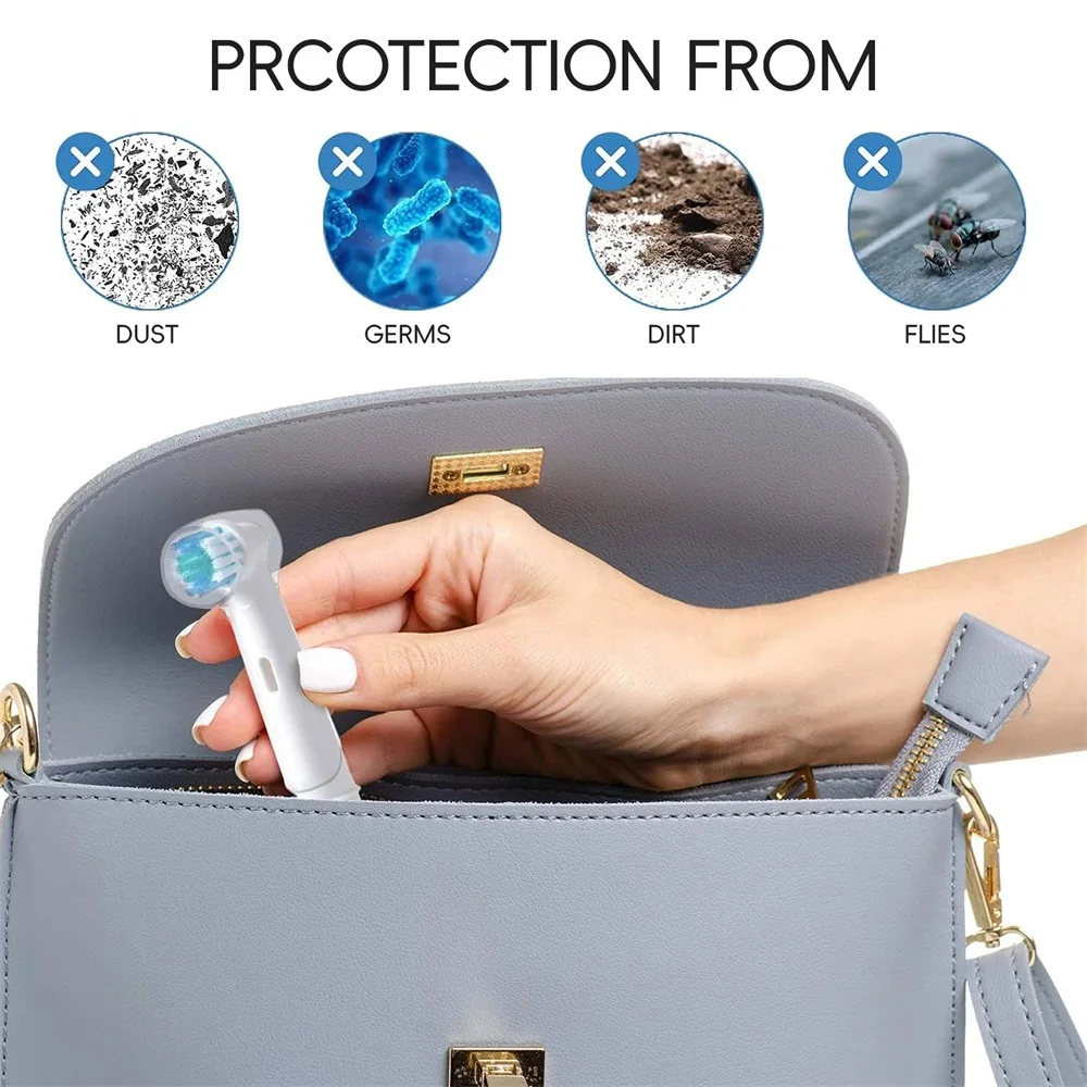 4/8 Pcs Toothbrush Head Protective Cover Compatible with Oral B Electric Toothbrush Heads, Brush Heads Dustproof Protective Cap