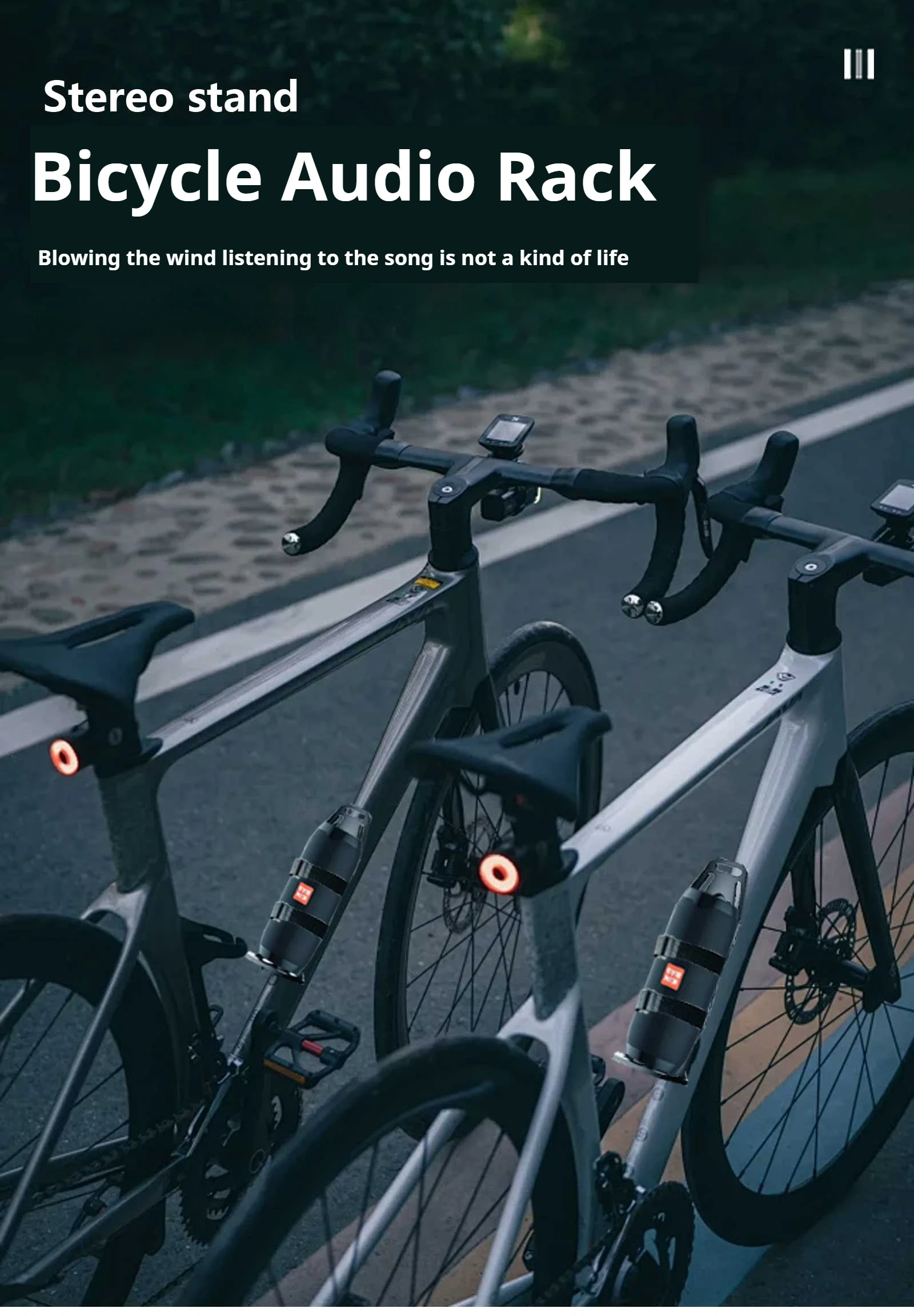Enlee Fahrrad taschen halter einfach zu nnstall Fahrrad Audio Stand Flasche Vorderrad gabel Oberrohr halter Fahrrad taschen halterung – Detail 1