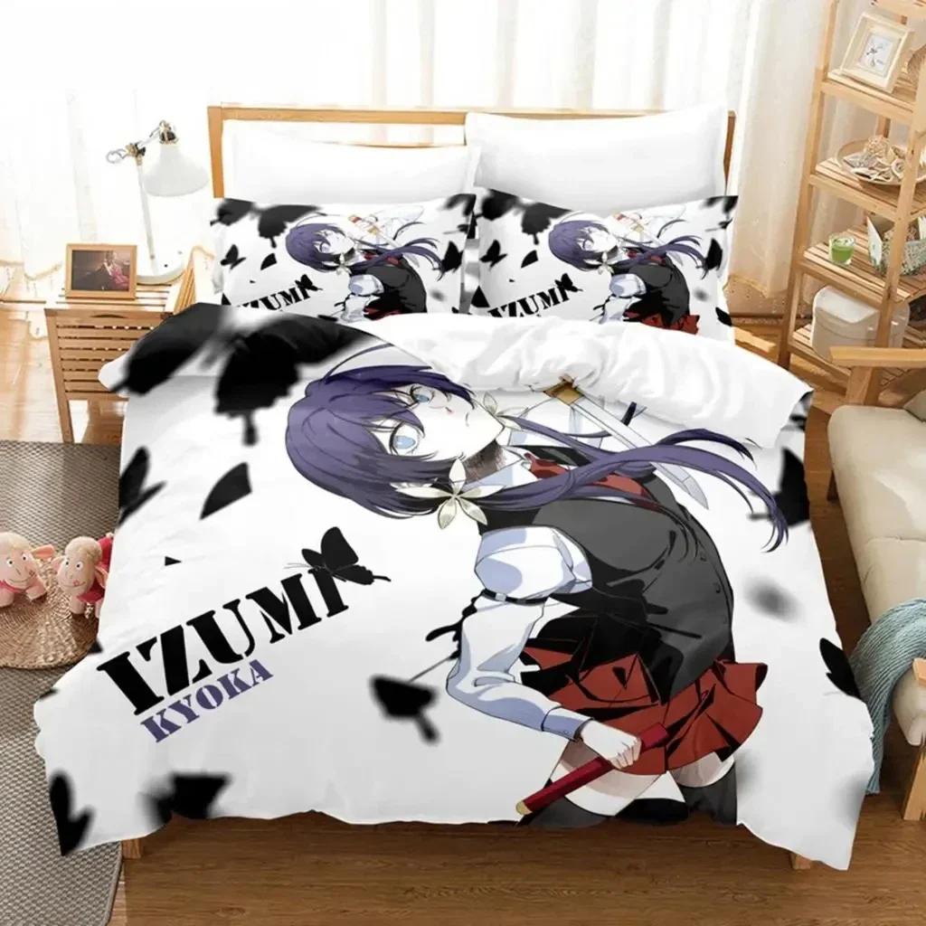 Anime Dazai Bungo Stray Dogs Bedding Set Boys Girls Twin Queen Size Duvet Cover Pillowcase Bed Kids Adult Home Textileextile