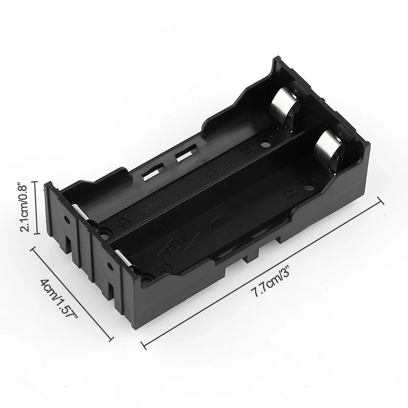 ABS 18650 Black Power Bank custodie 1X 2X 3X 4X 18650 batteria fai da te di alta qualità 1 2 3 4 Slot batterie contenitore con perno rigido - immagine 3