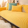 Flannel Sofa Cushion Four Seasons General Non-Slip Thickened Living Room Sofa Backrest Cover Modern Plush Seat Cushion 3