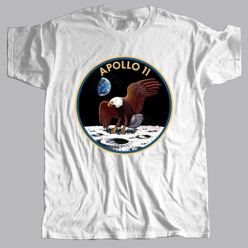 

Новинка, модная мужская футболка с круглым вырезом, футболки APOLLO 11, Необычная футболка, крутые топы, Мужская футболка, хлопковая Футболка для мальчиков