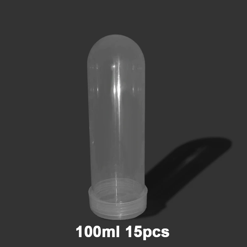 100ml Laboratory Centrifuge Plastic Vial Tube Lab Plastic round bottom Centrifuge Tube 15pcs Laboratory Supplies