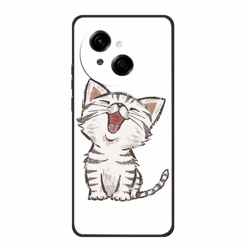 Tecno Spark Go1S Black Silicone Soft TPU Back Cover Case