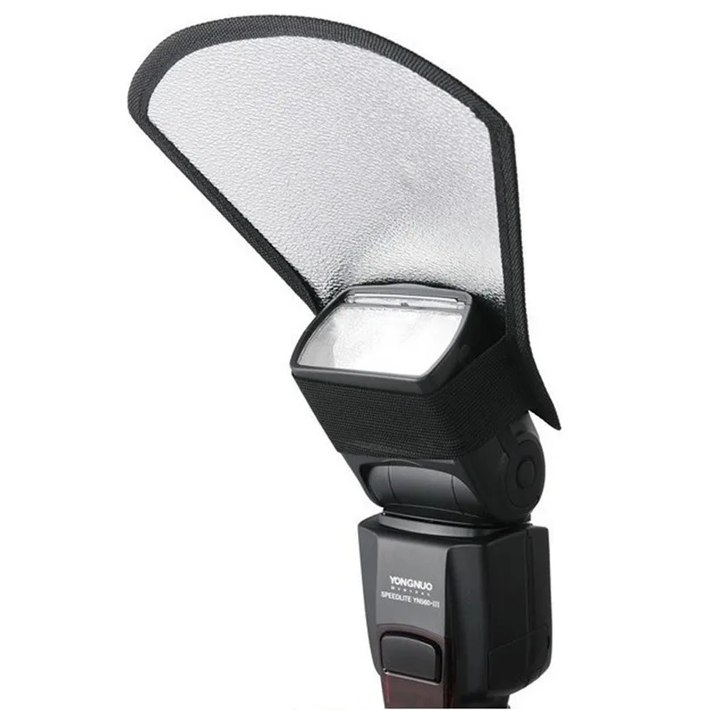 Uniwersalny reflektor z lampą błyskową Softbox srebrny/biały reflektor do akcesoria fotograficzne Canon Nikon Pentax Yongnuo Speedlite