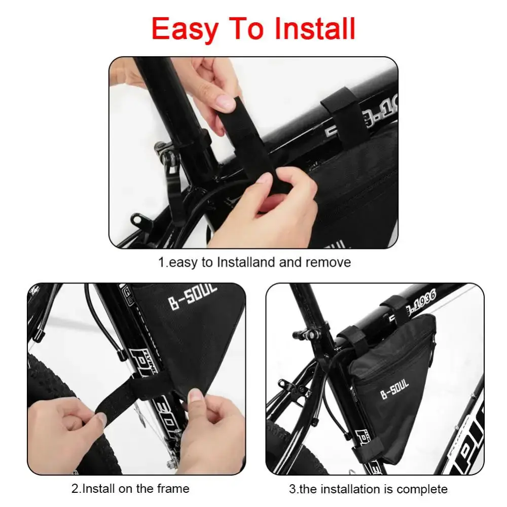 Fahrrad Dreieck Tasche Fahrrad Vorne Rohr Rahmen Sattel Lagerung Taschen MTB Rennrad Tasche Langlebig Fahrrad Werkzeug Tasche Fahrrad Zubehör – Detail 6