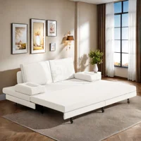 Rosahqnda 2-местный диван с функцией сна, раскладной диван-кровать, двуспальный диван, многофункциональный диван для гостиной — изображение 4