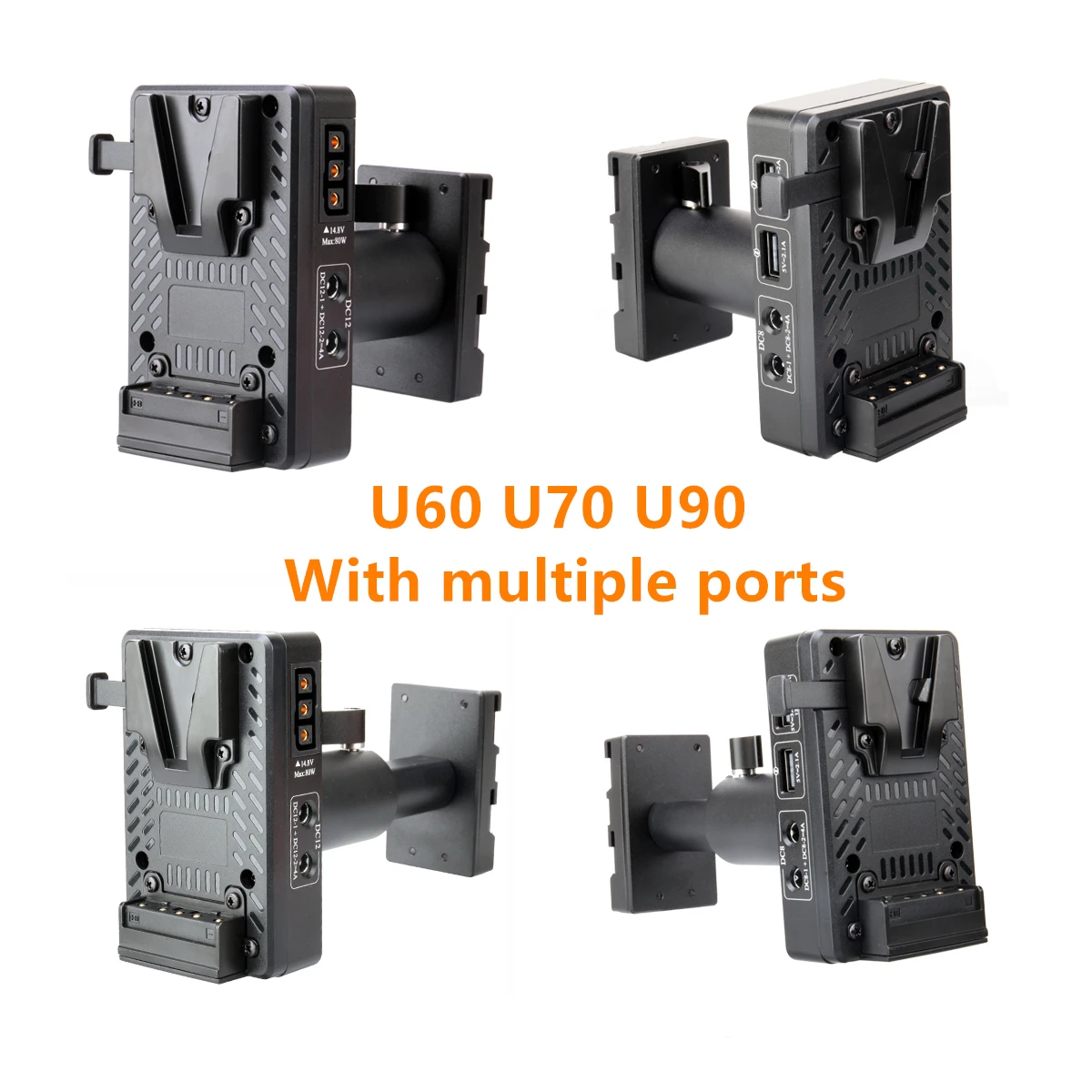 Bateria V-mount para F970 Bp-u60 Conversor Adaptador de Placa para Câmera Sony Vídeo Led Light v Mount V-lock F550 F770 U60 U70 U90 - Image 2