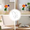 Acrylic Butterfly Vase Desktop Decoration Butterfly Flower Planter Simple Style Transparent Vase Butterfly-Shaped Flowers Vase 4