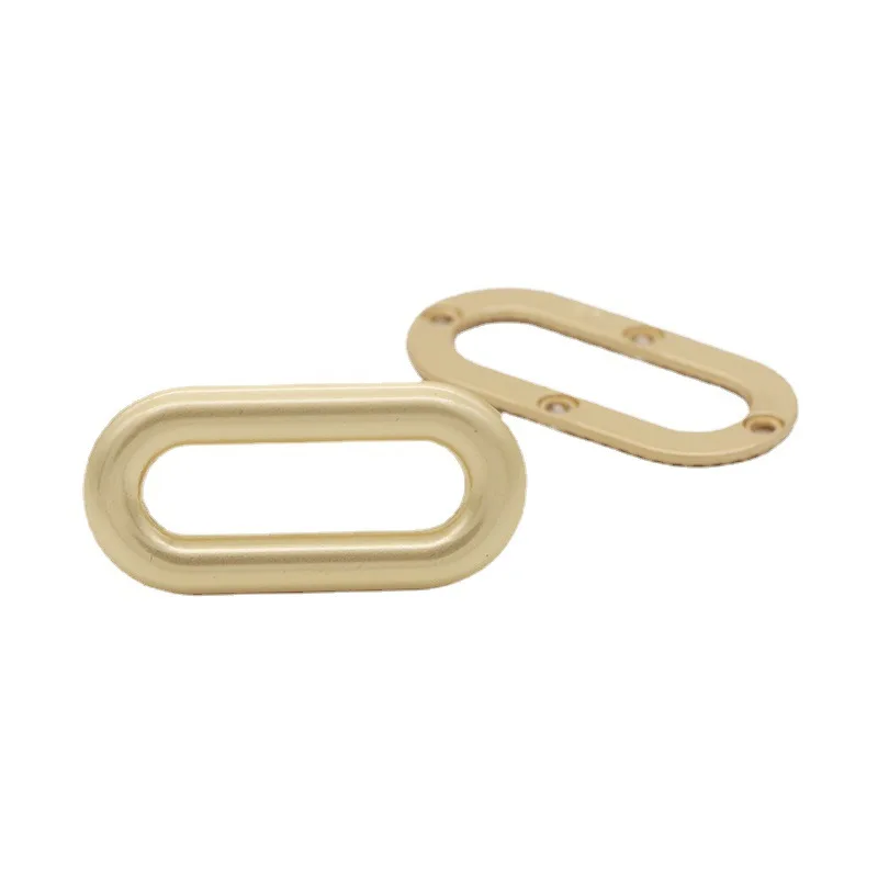 Oval Eyelet Metal Screw Grommets Purse Loop Handle Connectors Oblong Purse Ring for Clothes Leather Canvas Decoretor Accessories