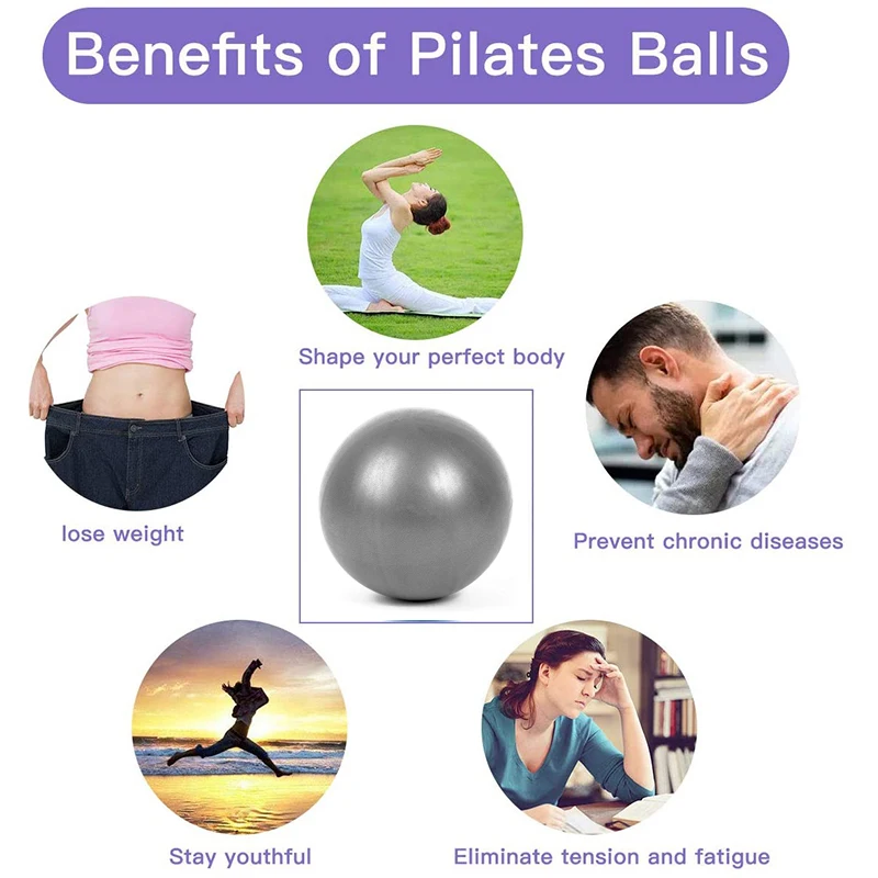 New 25cm Yoga Ball Exercise Gymnastic Fitness Pilates Ball Balance Exercise Gym Fitness Yoga Core Indoor Training
