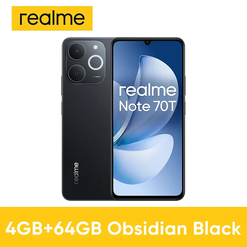 【新品同様】Realme Note 70T Ram 4GB SSD 64GB Realme Note 70t 4g Android Smartphone Global Version 6000Mah