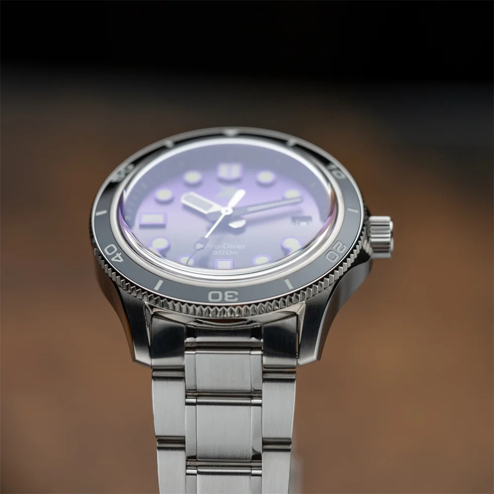 Proxima PX1740 39mm Men Mechanical Watches C3 BGW9 Sunburst Dial