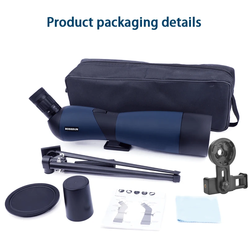 25-75x70 Zoom Spotting Scope HD Monocular High Magnification Waterproof Telescope W/Table Tripod For Birding Hunting Traveling 6