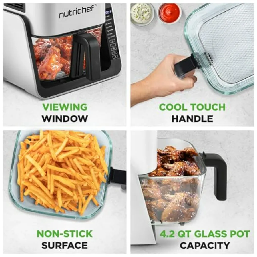 4 QT Air Fryer & Grill with 8‑in‑1 Presets 5