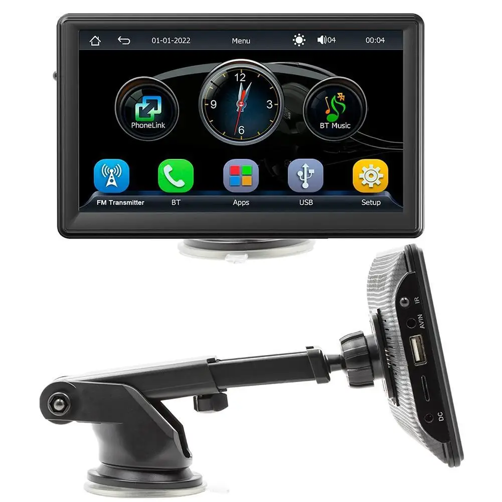 

Portable Wireless For Carplay Car MP5 Bluetooth Handsfree Multimedia Car Radio 7-inch Touch Display Screen Universal Auto MP5