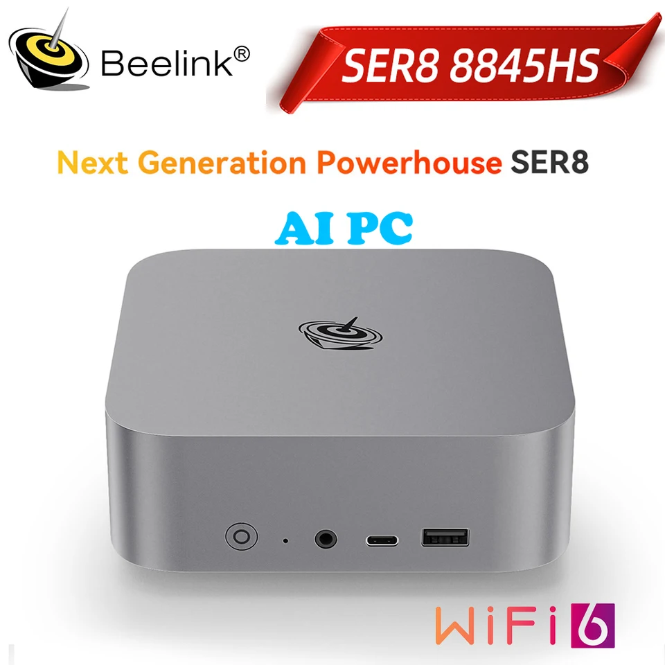 Beelink SER8 ミニ PC 11 AMD Ryzen 7 8845HS Beelink | Beelink SER8 AMD Ryzen™ 7 8845HS MINI PC 8C/16T