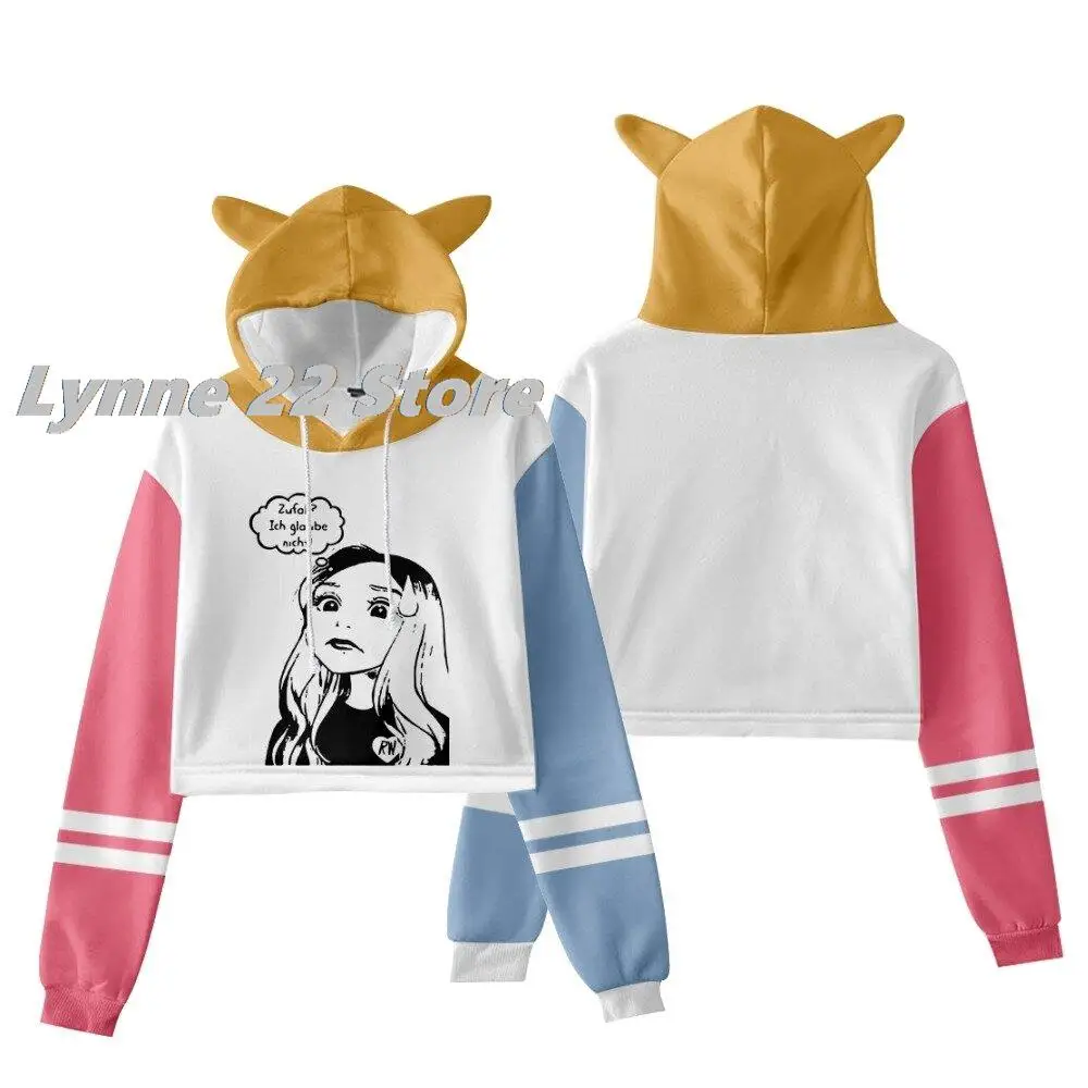 

New Arrivals Rebekah Wing Merch Beki Women Hoodies Teens Girls Crop Tops Female Short Pullover Girl Tops