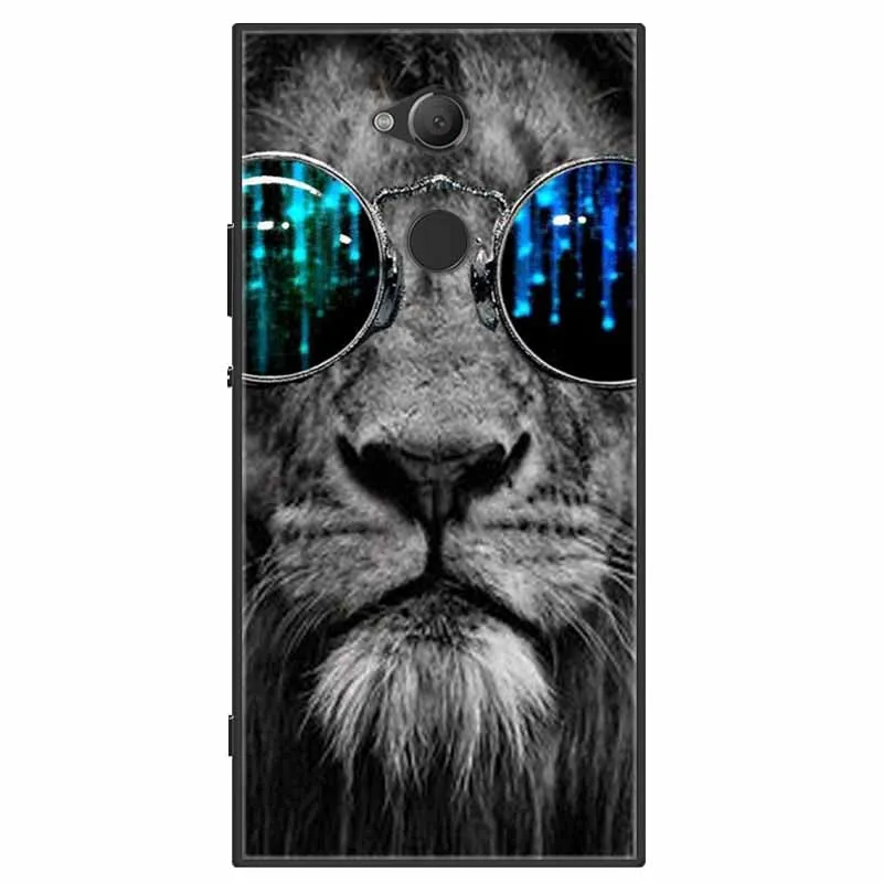 Soft Silicone Lion Tiger TPU Back Cover - Stylish Protective Case