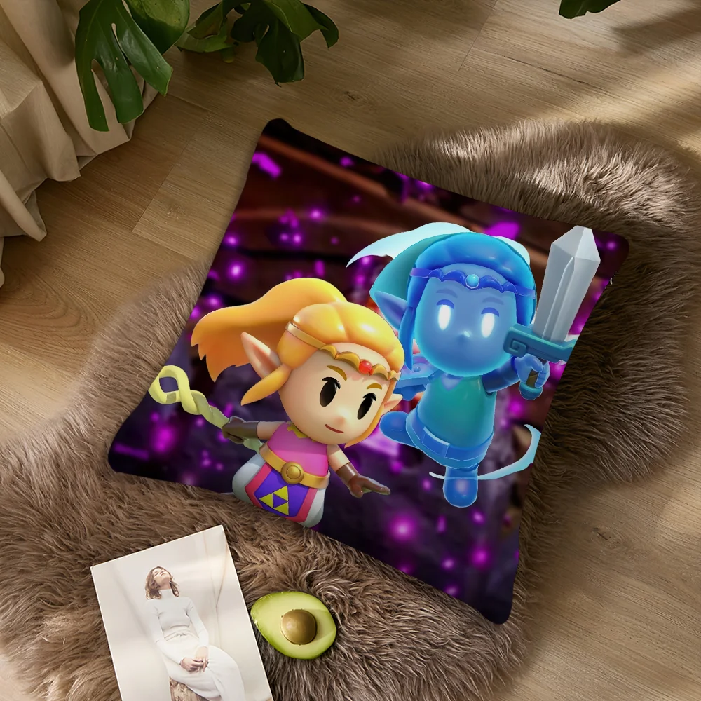 Game The Z-Zeldaa Kissenbezug für Wohnzimmer, Couch-Rückenstütze, quadratisch, für entspannende Nickerchen ﻿ – Detail 5