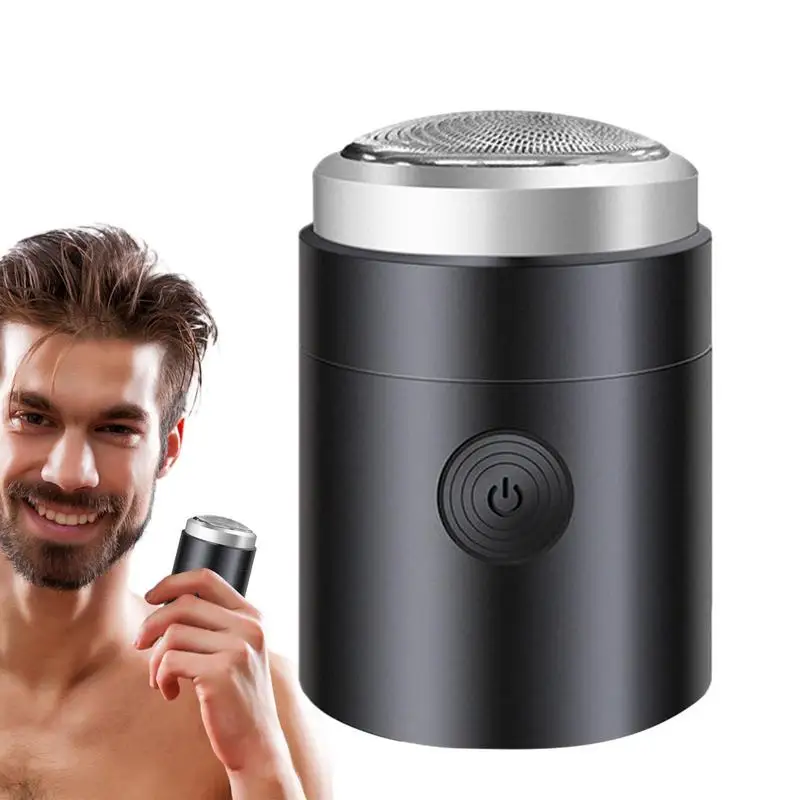 

Mini Travel Shaver Rechargeable Men Travel Beard Razor Pocket Size USB Rechargeable Travel Men's Shaver Face Beard Razor Shaver