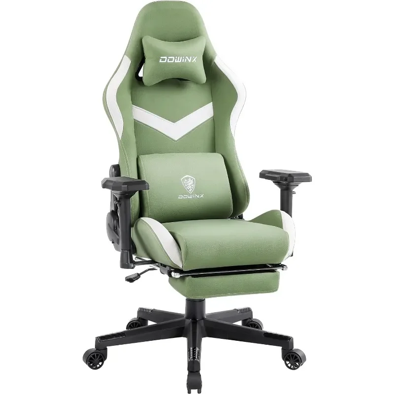 

Dowinx Gaming Chair Breathable Fabric Office Chair with Pocket Spring Cushion and 4D Armrest, High Back Ergonomic Computer Chair