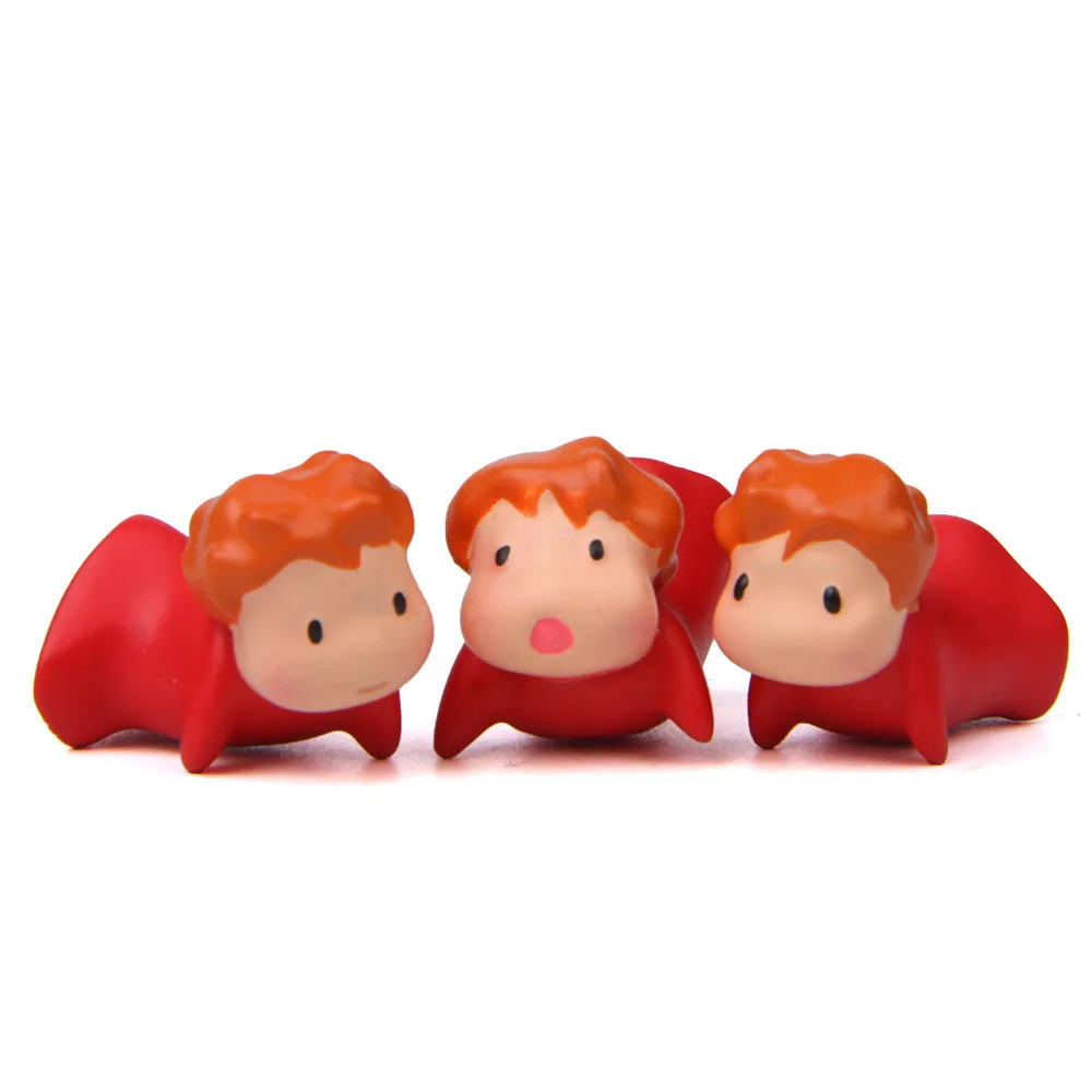 1 Pcs Funny Anime Ponyo on The Cliff Resin Figures Toy Gardening Ornament Action Figure Home Decor New Gift for Friends Toys | Игрушки и