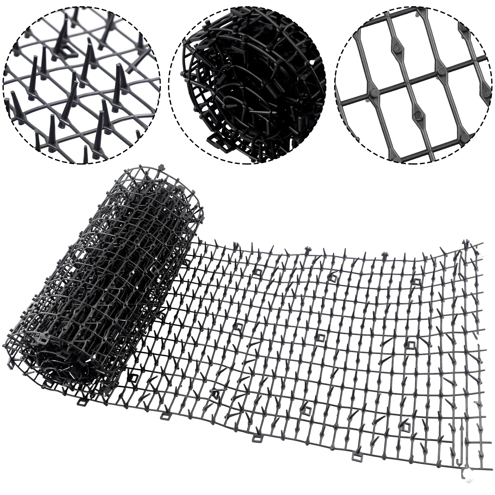 Cat Scat Mat Gardening Repellent Mat Anti-Cat Prickle Strip Spikes Straps Keep Dog Away Digging Pest Control Grass Protector - 2