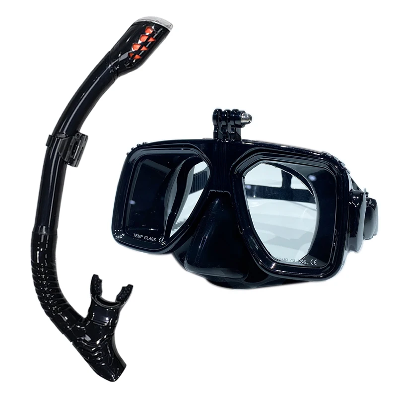 Diving Mask Sports Camera Mount Tempered Glass Silicone Mask Safe and Comfortable snorkeling diving mask,diving mask