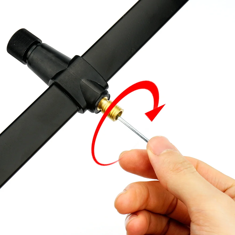 Barre buzzer aluminium Hirisi pour 3 cannes à pêche support tiges de rive accessoire carpe