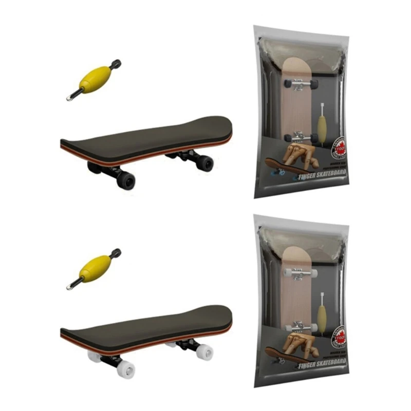 

2PCS Novelty Finger Sport Finger Skateboard DIY Kits with Bearing Boys Favor