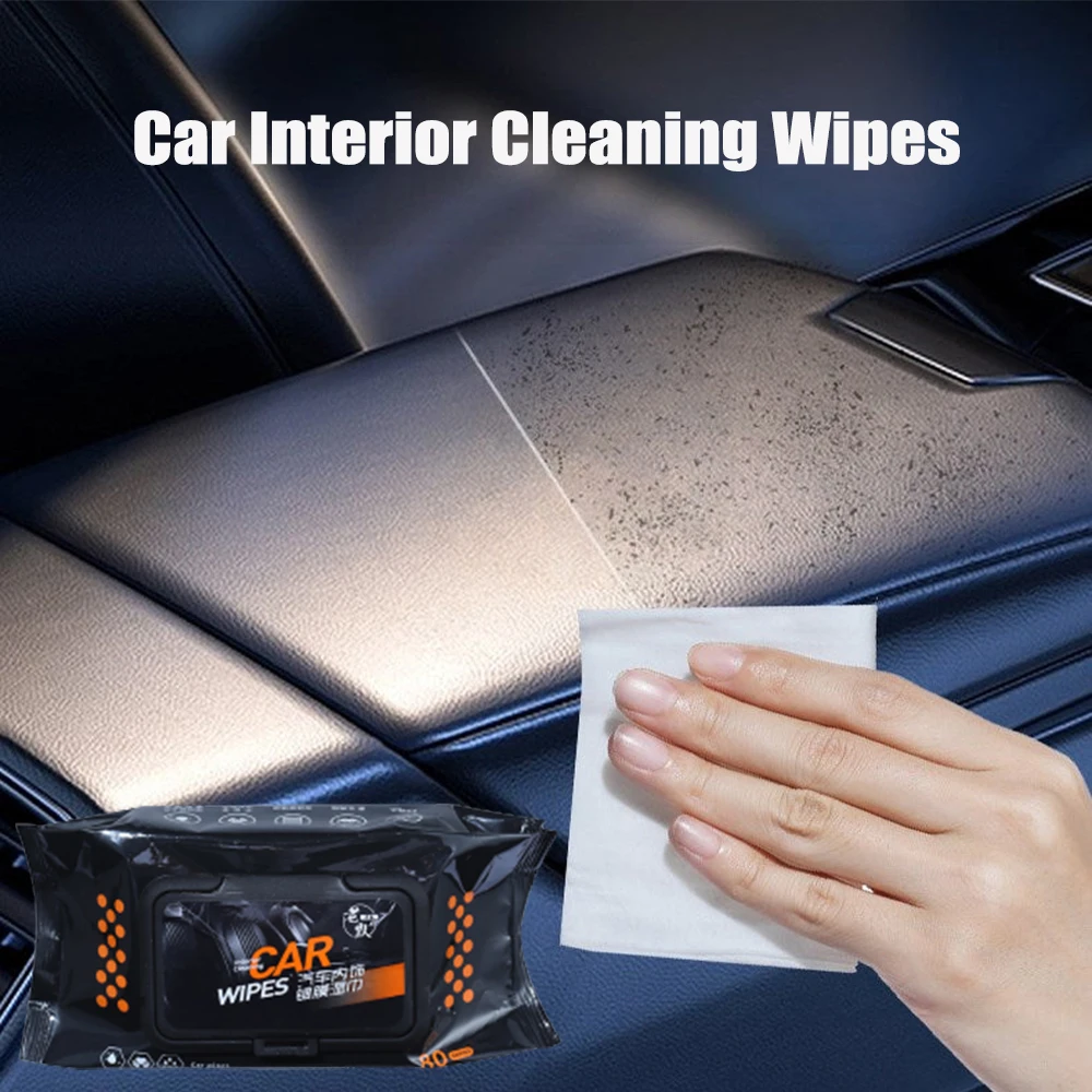 Car Cleaning Wet Wipes Car Interior Wipes Multipurpose Glass Leather  Interior Refurbish Cleaning Care Wet Wipes Car Cleaning - AliExpress