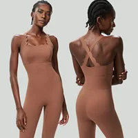 One Piece Gym Running Suit Women Buttery Soft Slim Fit Yoga Jumpsuit Breathable Super Stretch Workout Clothes Female Sportswear - Image 5