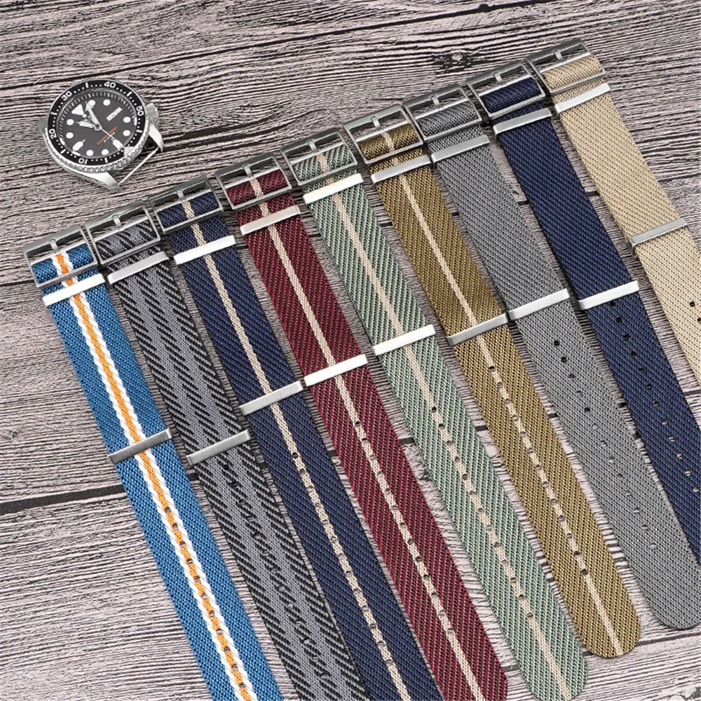 Premium Braided Nylon Canvas Watch Band – Soft, Sporty, Waterproof Strap